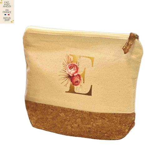 Trousse de beaute - Gourde en verre - Carnet de note - Cadeau personnalisé - Fait main en France