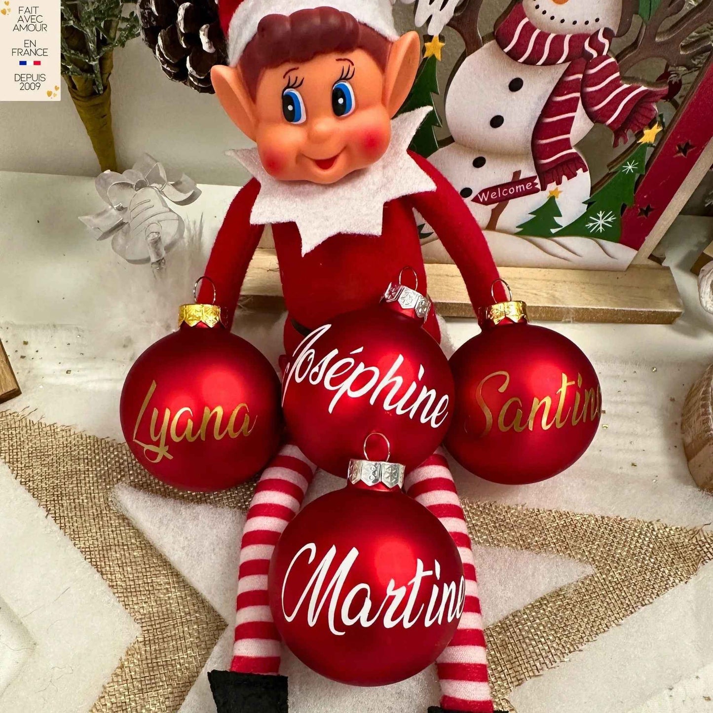 Personalisierte Weihnachtskugel, Personalisierung mit Worten, erste Weihnachtskugel, mein erstes Weihnachten, mein 1. Weihnachten, Weihnachtsdekoration, Weihnachtsbaum