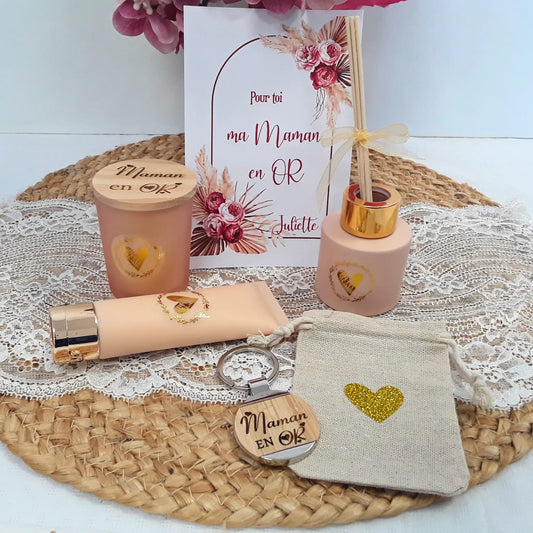 Coffret Cadeau Personnalisé - Box Cadeau Femme - Idée Cadeau Fête des Mères ou toute occasion