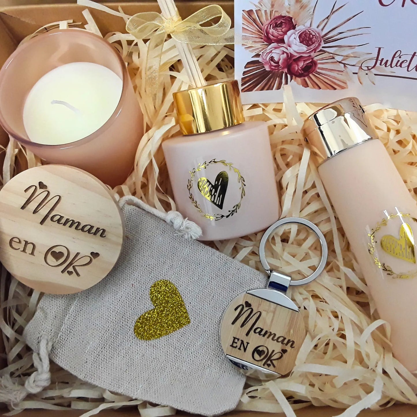 Coffret Cadeau Personnalisé - Box Cadeau Femme - Idée Cadeau Fête des Mères ou toute occasion