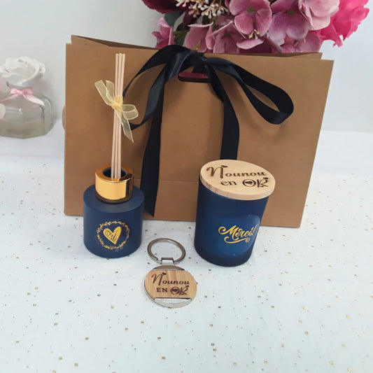 Coffret élégant et émotionnel à offrir à une nounou en fin de contrat.