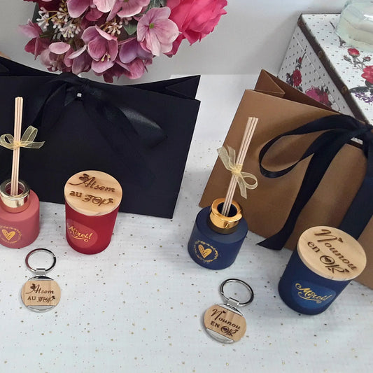 Ensemble cadeau atsem, marraine, maitresse, aesh ou nounou chic.