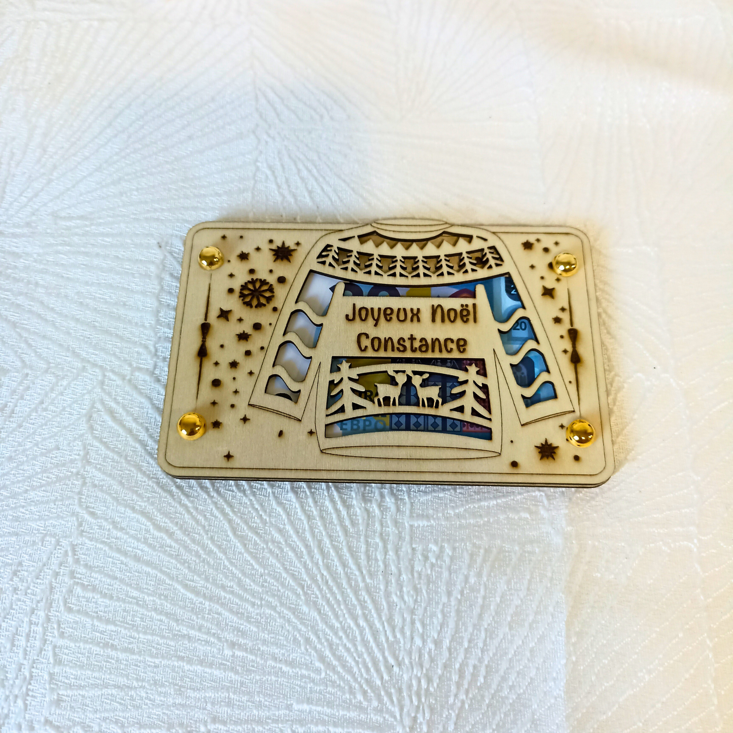 Carte pour offrir de l’argent de façon élégante.