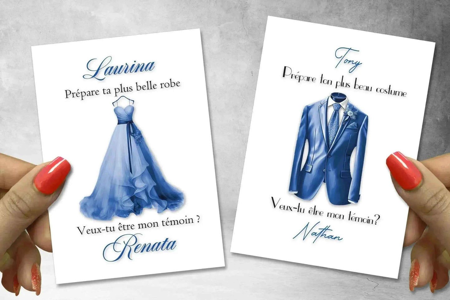 Carte originale pour témoin mariage - Personnalisée à vos goûts - Made in France