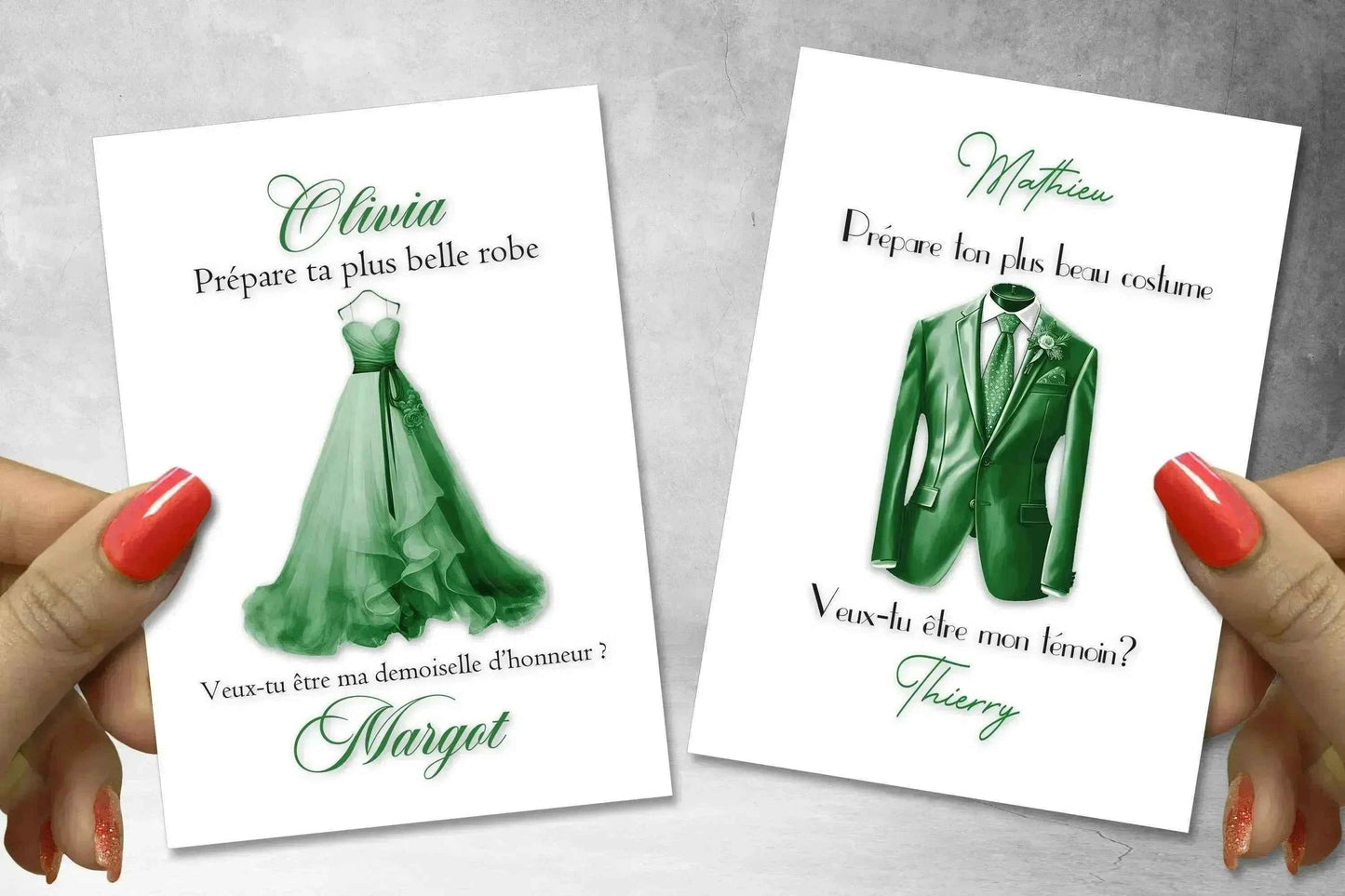 Carte originale pour témoin mariage - Personnalisée à vos goûts - Made in France