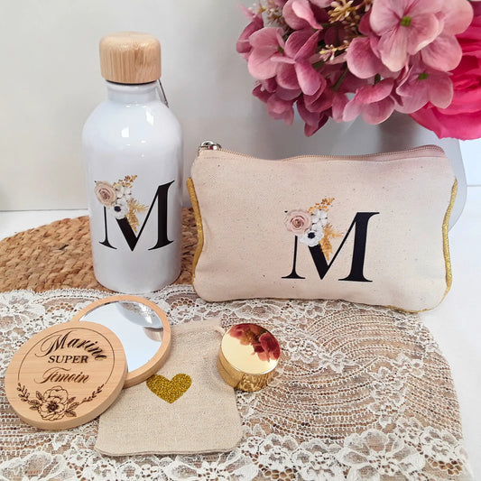 Coffret grossesse personnalisé pour future maman.