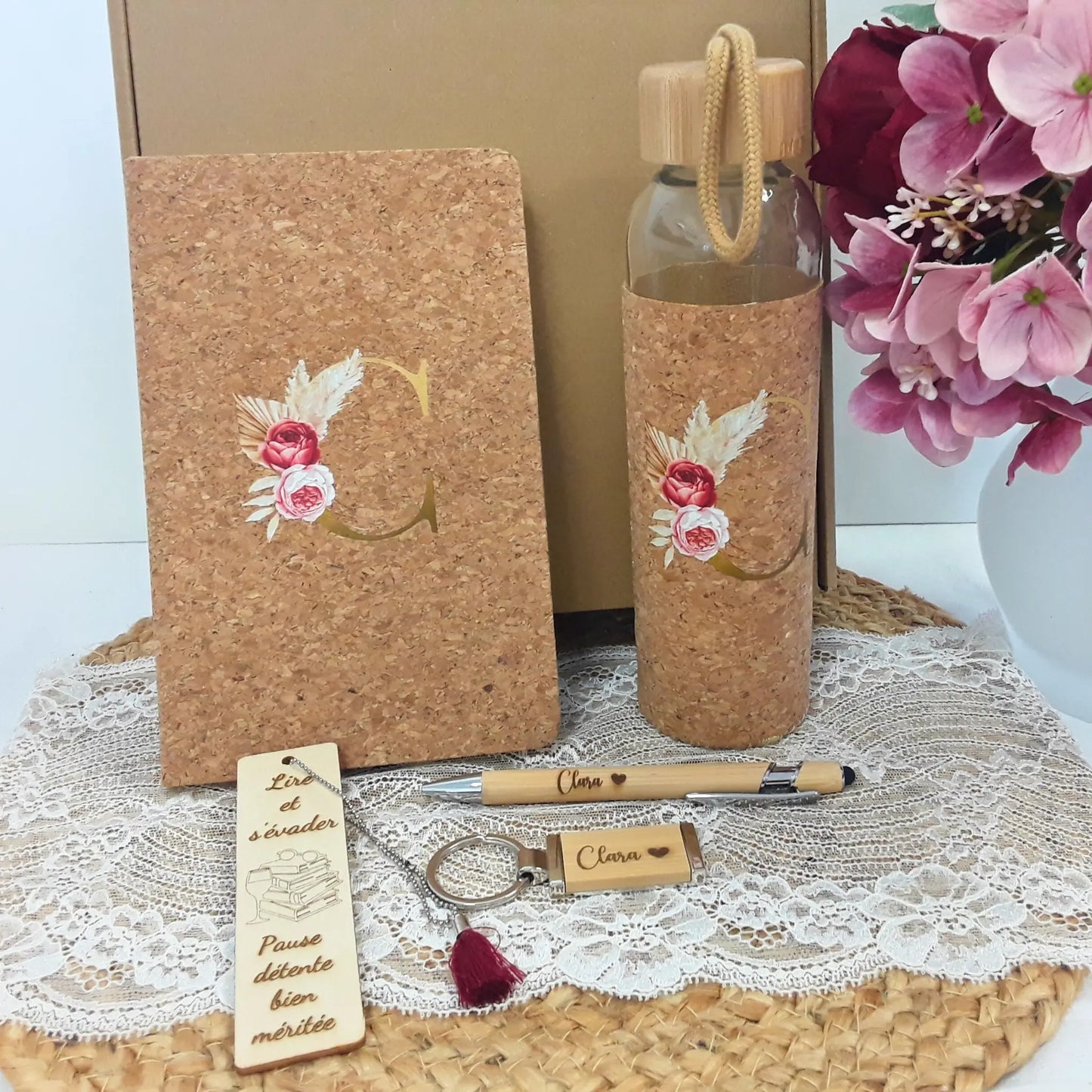 coffret cadeau personnalisable gourmandise lecture.