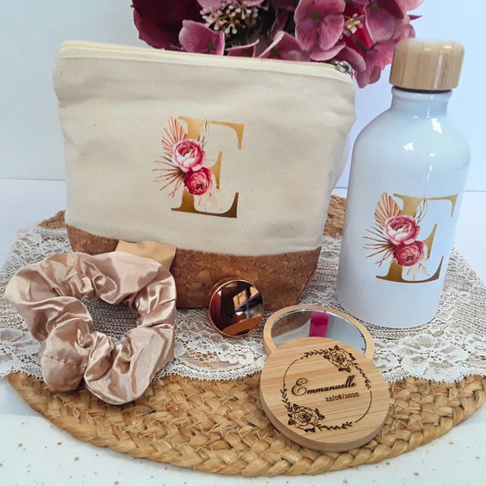 Coffret cadeau femme artisanal personnalisé.
