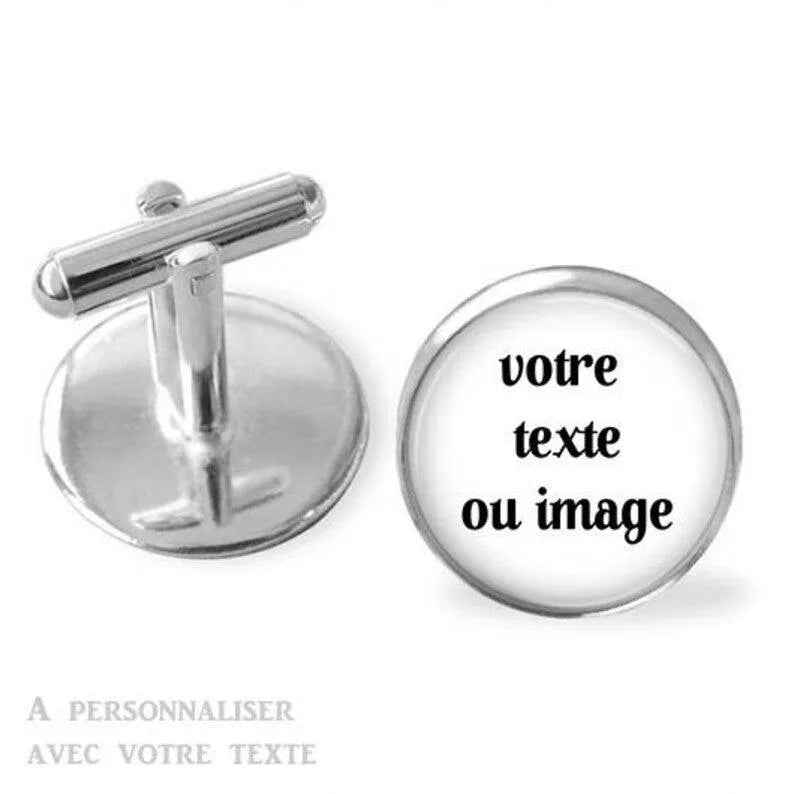 Men's cufflink, personalized wedding cufflink, set of 2, men's suit, wedding cufflink