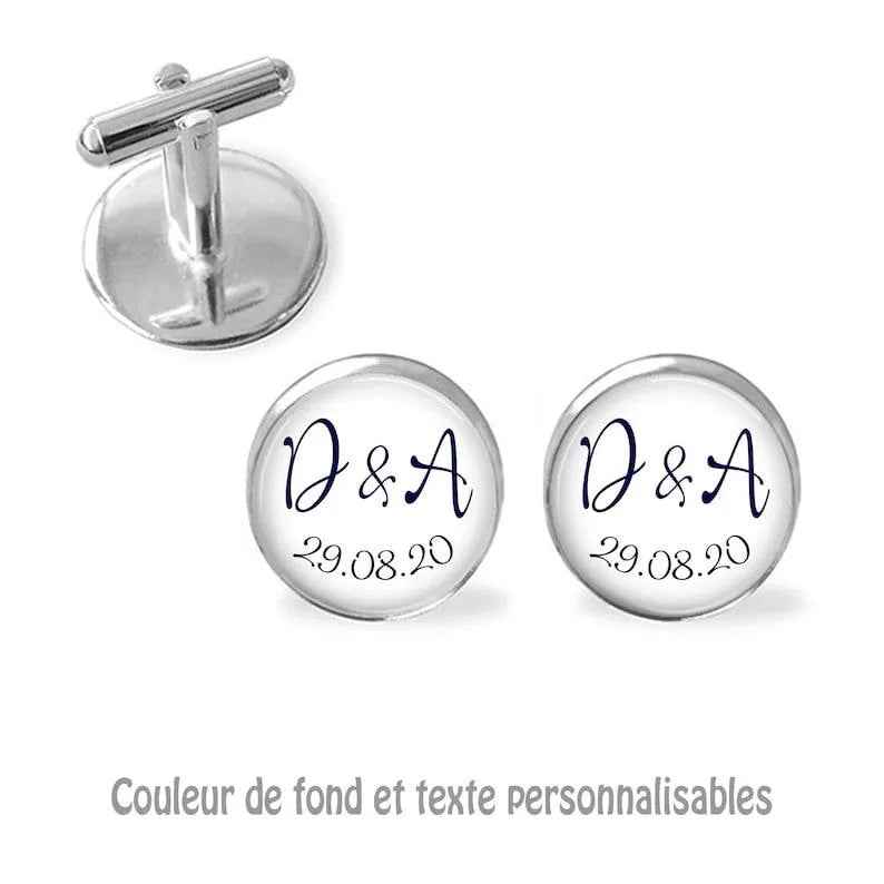 Men's cufflink set, women's cufflinks, personalized wedding accessory, men's suit, gift for him, gift for her