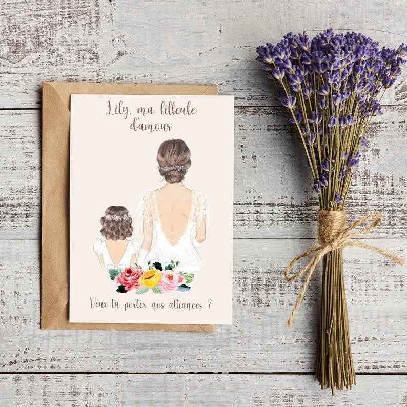 Wedding invitation, personalized with your text, bohemian wedding invitation, postcard size, A6 card 10x15cm, wedding invitation