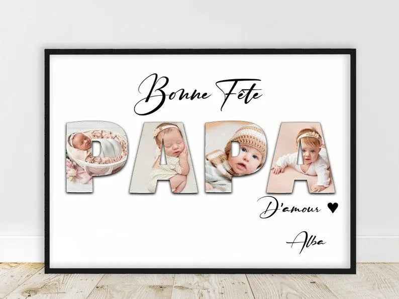 Mother's Day gift / PROMO/ Personalized word photo poster, Happy Mother's Day poster, customizable text and recipient