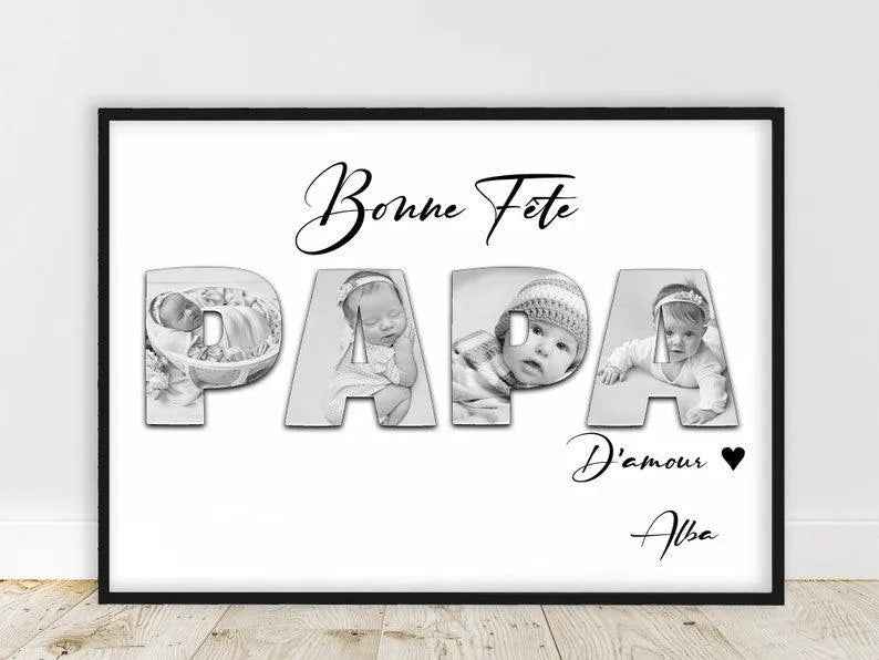 Mother's Day gift / PROMO/ Personalized word photo poster, Happy Mother's Day poster, customizable text and recipient