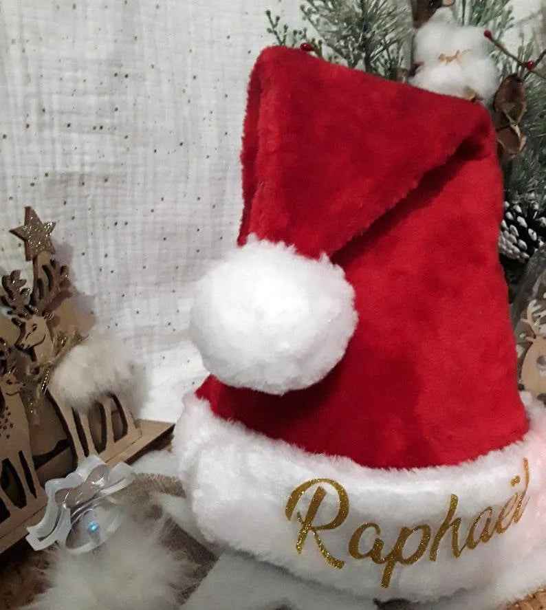 Personalized Christmas Hat with First Name - My First Christmas Gift - Baby and Child Christmas Hat - Unique Christmas Hat
