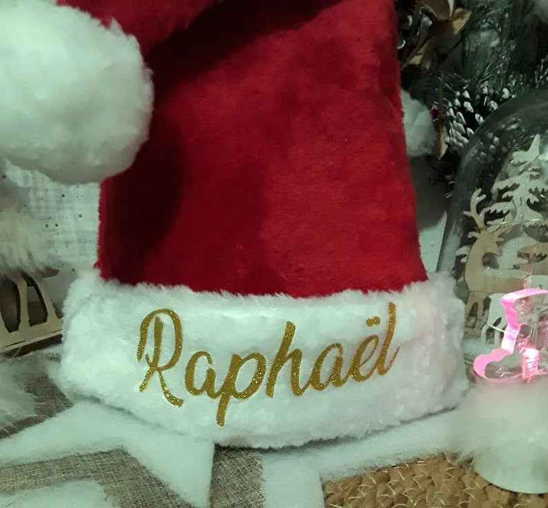 Personalized Christmas Hat with First Name - My First Christmas Gift - Baby and Child Christmas Hat - Unique Christmas Hat
