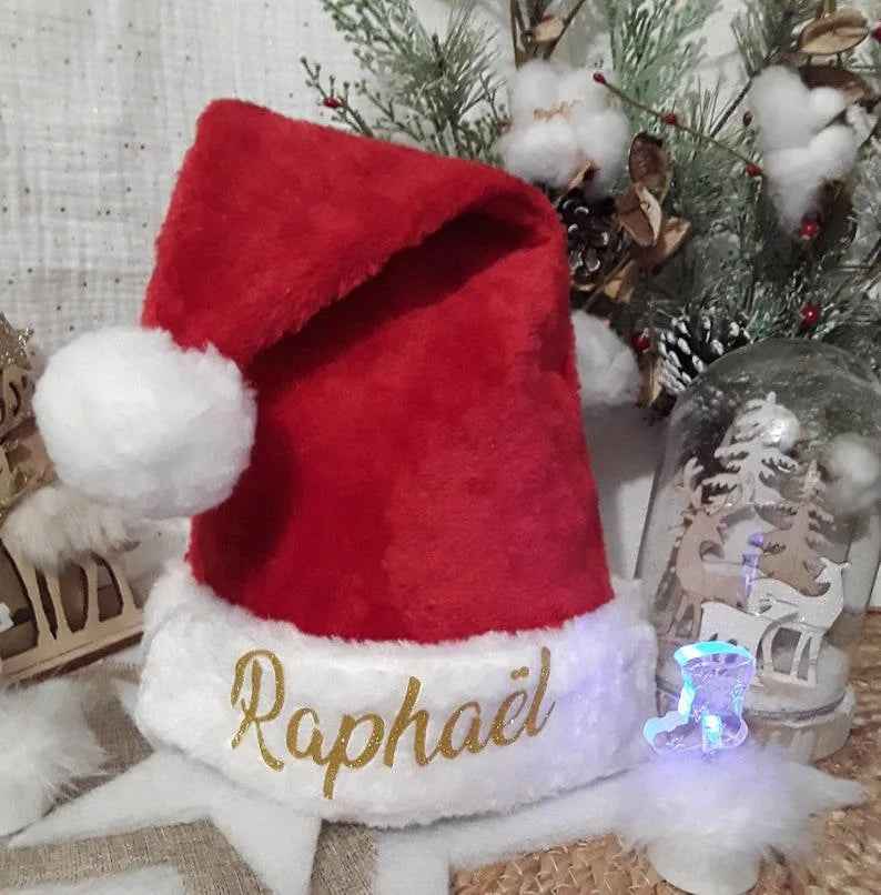 Personalized Christmas Hat with First Name - My First Christmas Gift - Baby and Child Christmas Hat - Unique Christmas Hat