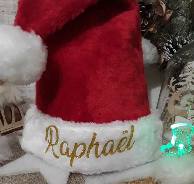 Personalized Christmas Hat with First Name - My First Christmas Gift - Baby and Child Christmas Hat - Unique Christmas Hat