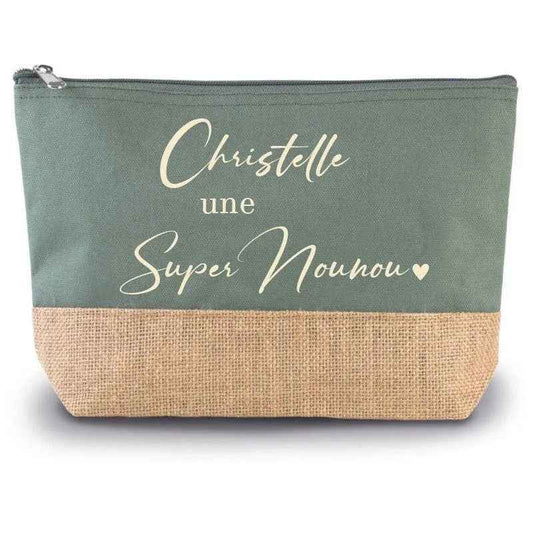 Cadeau Nounou, Trousse personnalisable, idée cadeau maîtresse, aesh, atsem, ou autre destinataire, cadeau pour mamam, tata, marraine