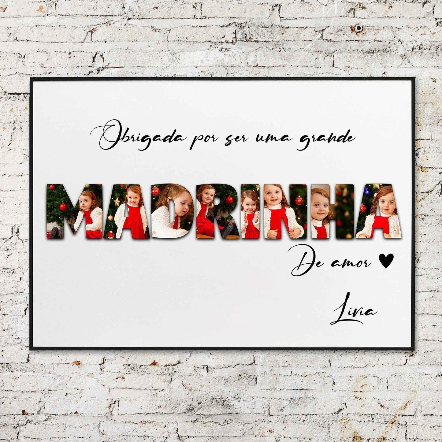 Affiche photos mot personnalisable, affiche joli mot avec photos, Affiche BBF, Affiche Sœur, Affiche Amie, Affiche Copine, Affiche Sister