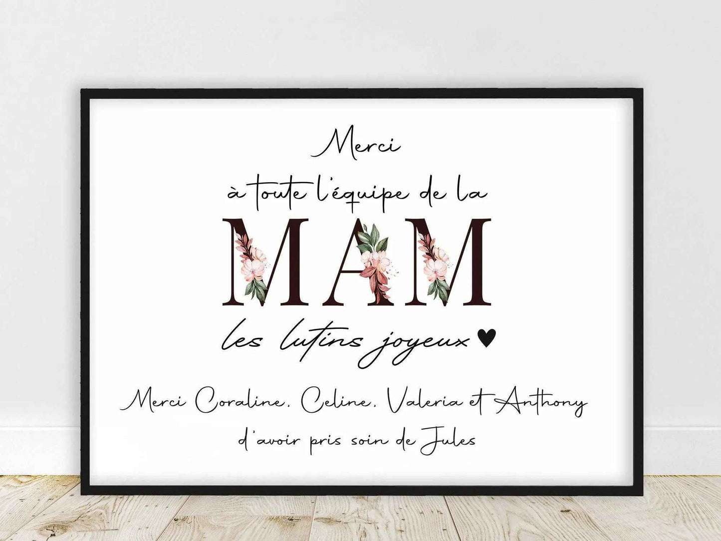 Cadeau pour ATSEM - Fabrication Française - Affiche personnalisable - A4 ou A3 - cadeau pour nounou, cadeau pour atsem, crèche, école, sport