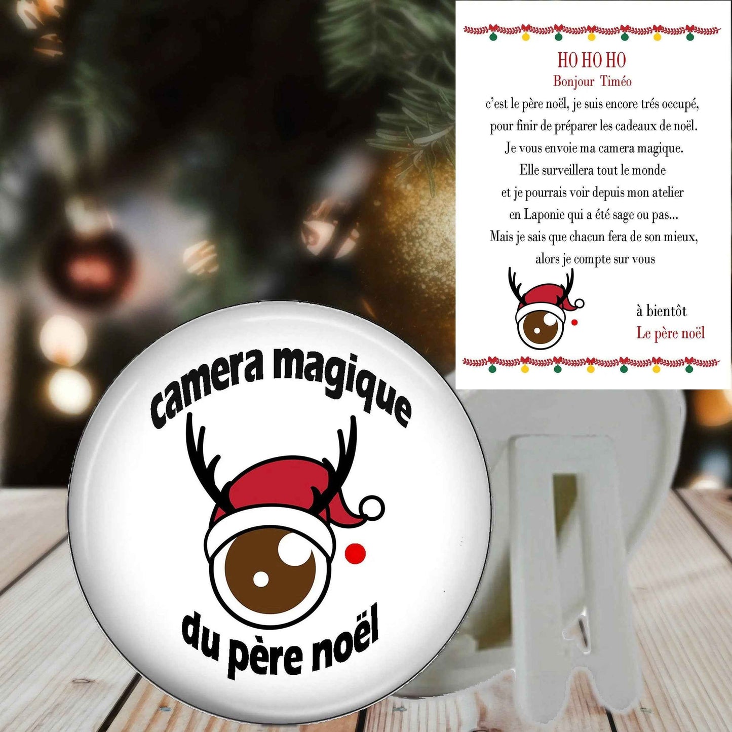 Caméra Magique du Père Noël - Enfants Sages - Liste de cadeaux au père noël - Création Française