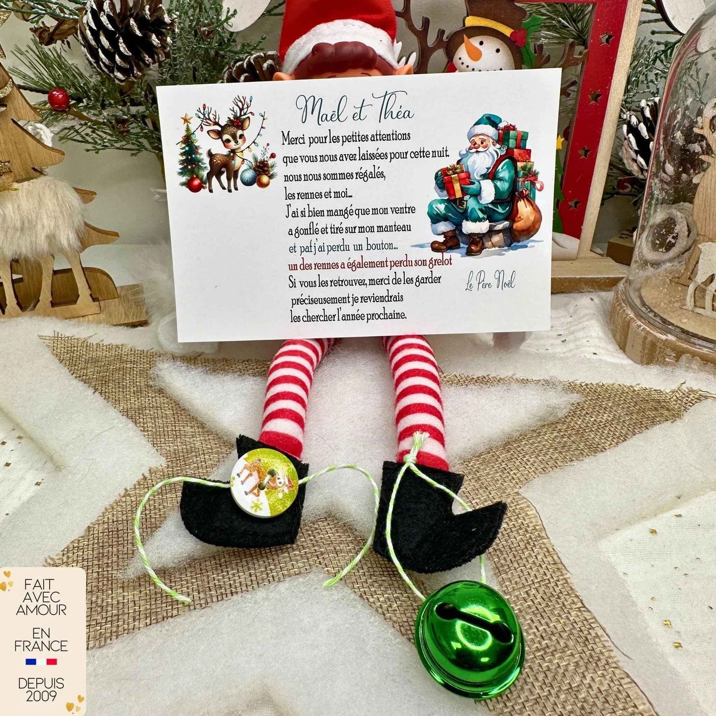 Der verlorene Knopf des Weihnachtsmanns und die Rentierglocke