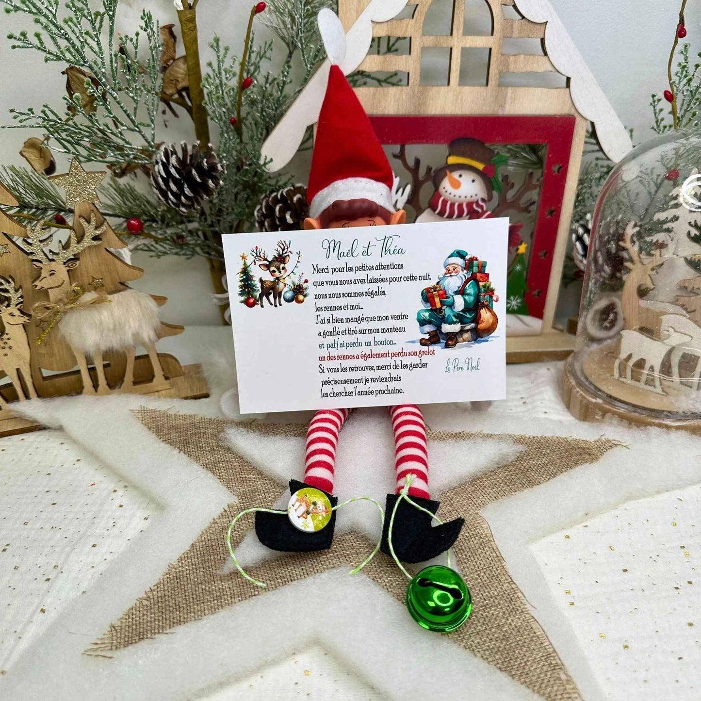 Der verlorene Knopf des Weihnachtsmanns und die Rentierglocke