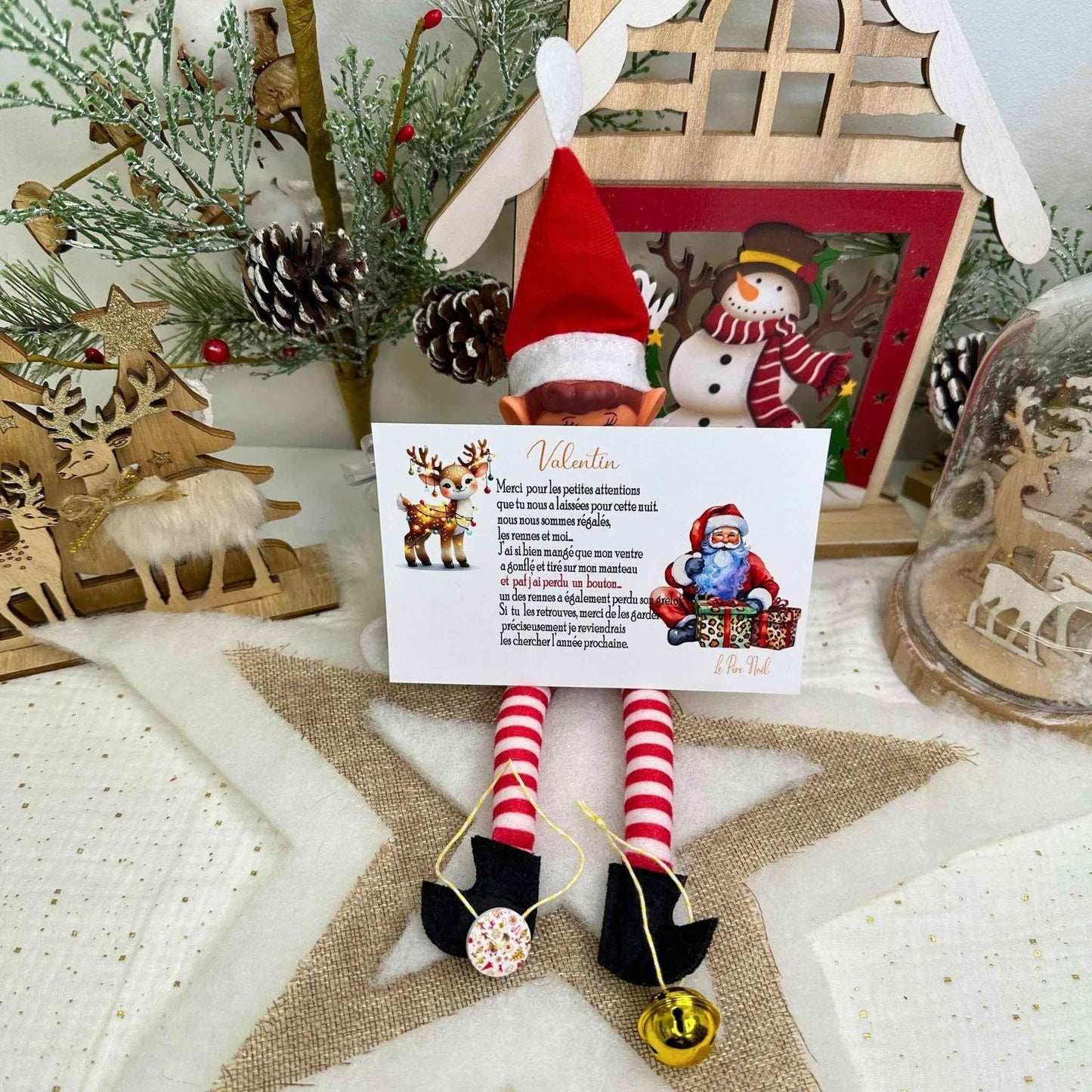 Der verlorene Knopf des Weihnachtsmanns und die Rentierglocke
