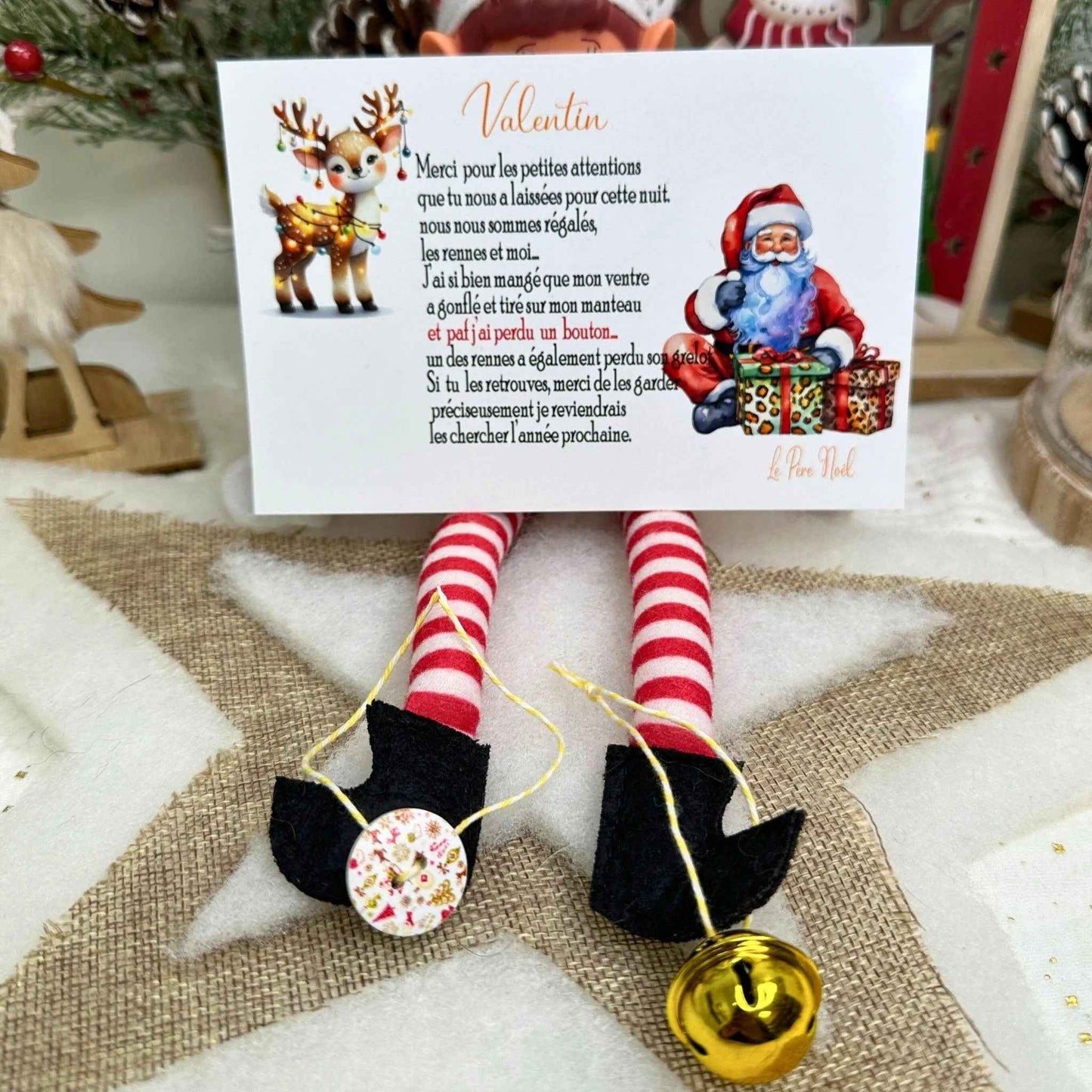 Der verlorene Knopf des Weihnachtsmanns und die Rentierglocke