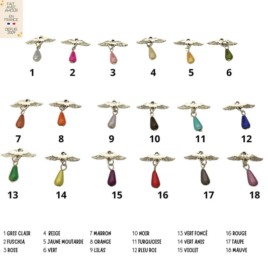 Broche mariage avec médaillon souvenir pour mariée.