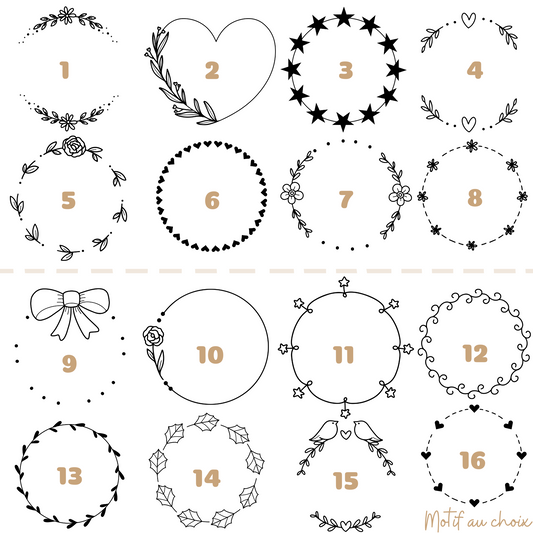 Coffret témoin mariage avec miroir gravé et gourde.