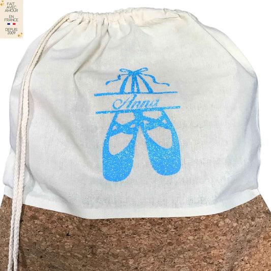 Pochon personnalisé en coton et liège – Sac à dos léger fait main en France