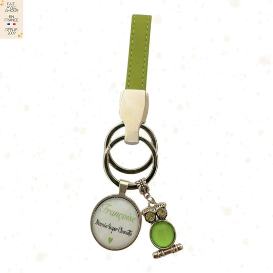 Porte-clés Personnalisé en Simili Cuir - Cadeau pour toute occasion - Artisanat Français - 5 couleurs disponibles