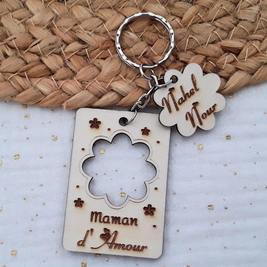 Accessoire bois fait main pour maman.