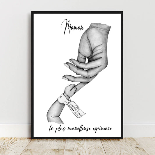 Cadeau de naissance personnalisé pour marquer l'arrivée d'un bébé de façon inoubliable.