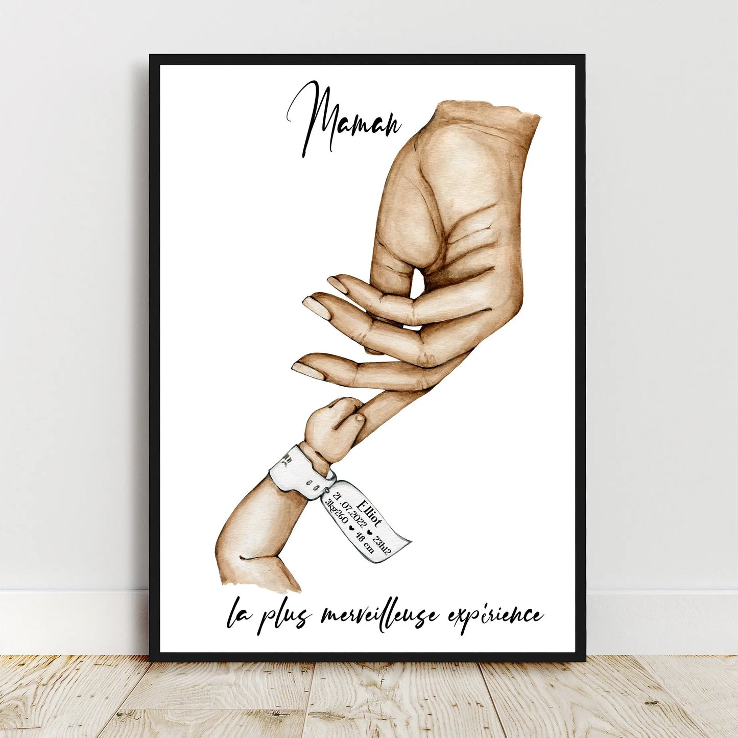 Poster personnalisé unique, parfait pour une décoration originale et significative.