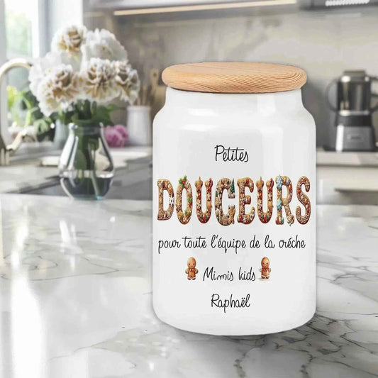 Pot à cookies sur mesure - Cadeau personnalisé - Fabrication en France - Idée Cadeau personnalisé abordable