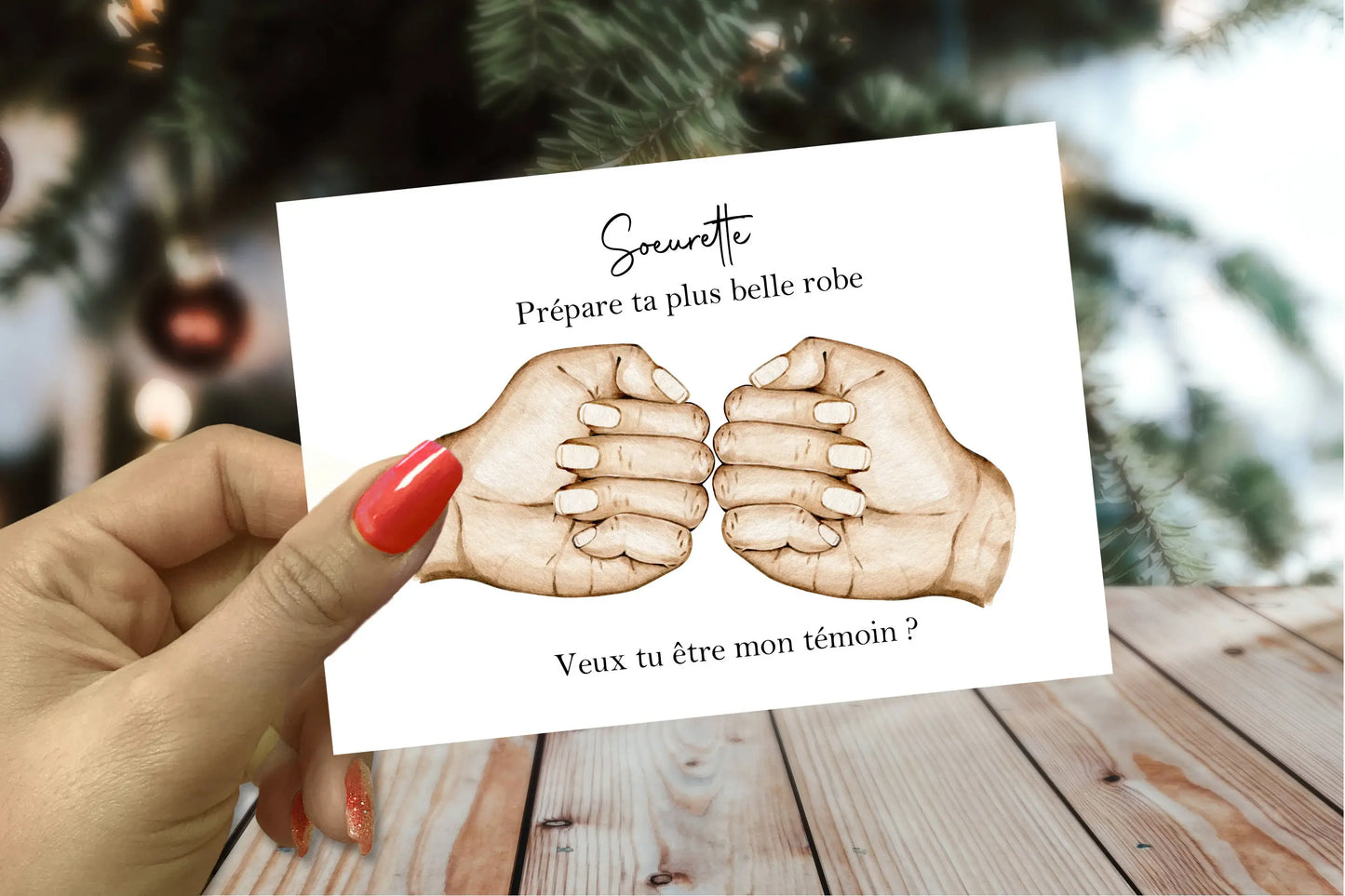 Une jolie carte pour surprendre votre futur témoin de mariage.