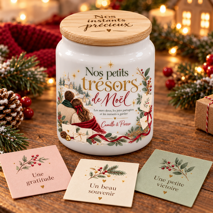 Pot à messages de Noël Couple – ambiance émotionnelle
