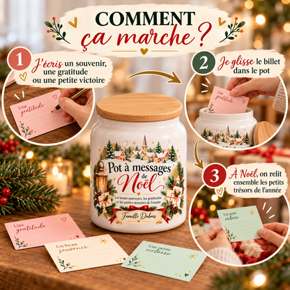 Pot à messages de Noël Famille – comment ça marche