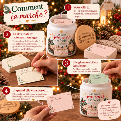 Pot à messages de Noël Nounou – comment ça marche