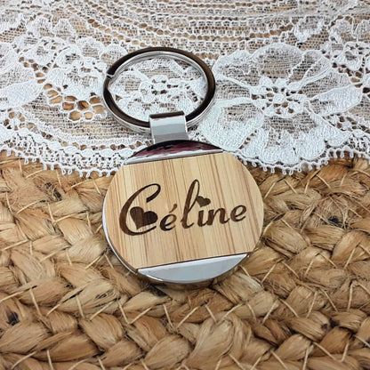 Cadeau de mariage personnalisé avec gravure laser.