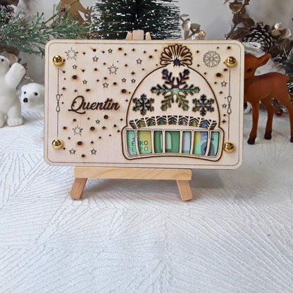 Carte cadeau bois personnalisée – Gravure laser artisanale unique - Idée Noël #4