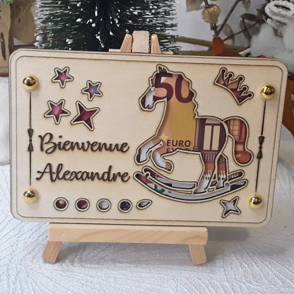 Carte cadeau bois personnalisée – Gravure laser artisanale unique - Idée Noël #4