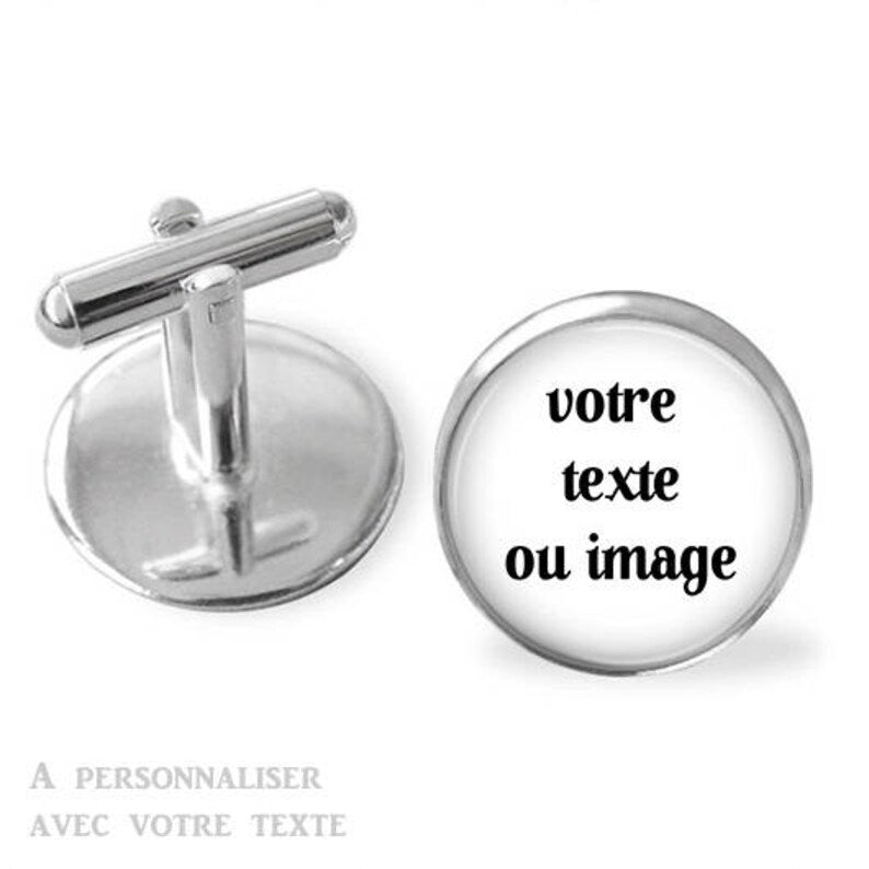 Bouton de manchette homme, bouton de manchette mariage personnalisé, lot de 2, costume homme, bouton de manchette mariage