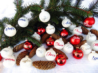 Boule de Noël Personnalisée - Première Boule de Noël pour Bébé - Décoration Unique pour Sapin de Noël