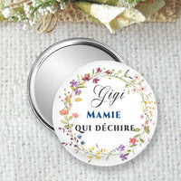 Taschenspiegel, personalisiertes Abzeichen oder Magnet 75 mm, perfekt für eine goldene Mutter, Muttertagsgeschenk, Muttertag, preiswertes Geschenk