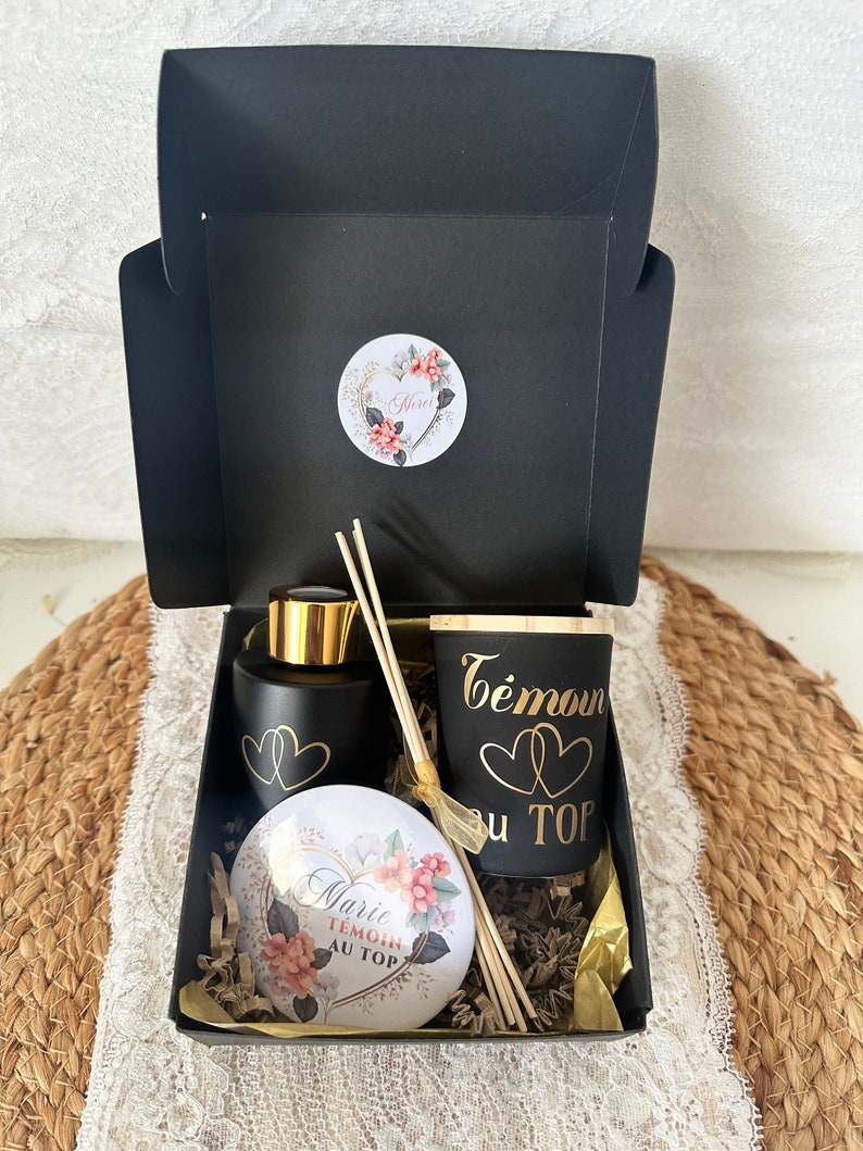 Bougie personnalisée, bougie parfumée, diffuseur et magnet personnalisés, contenant bougie personnalisé, coffret bougie, idée cadeau bougie