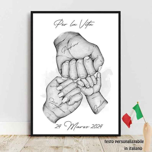 poster personalizzato, regalo per padrino, regalo per madrina, richiesta padrino, richiesta madrina, testo personalizzabile
