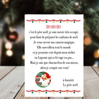 Caméra Magique de Noël - Personnalisable avec Lettre du Père Noël - 100% fait main en france